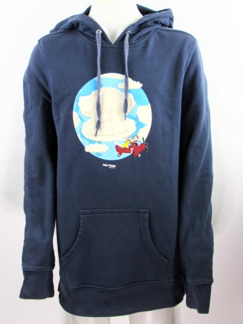 Julius the Monkey & Clancy the Giraffe Paul Frank Navy Hoodie Jr's Medium 2009